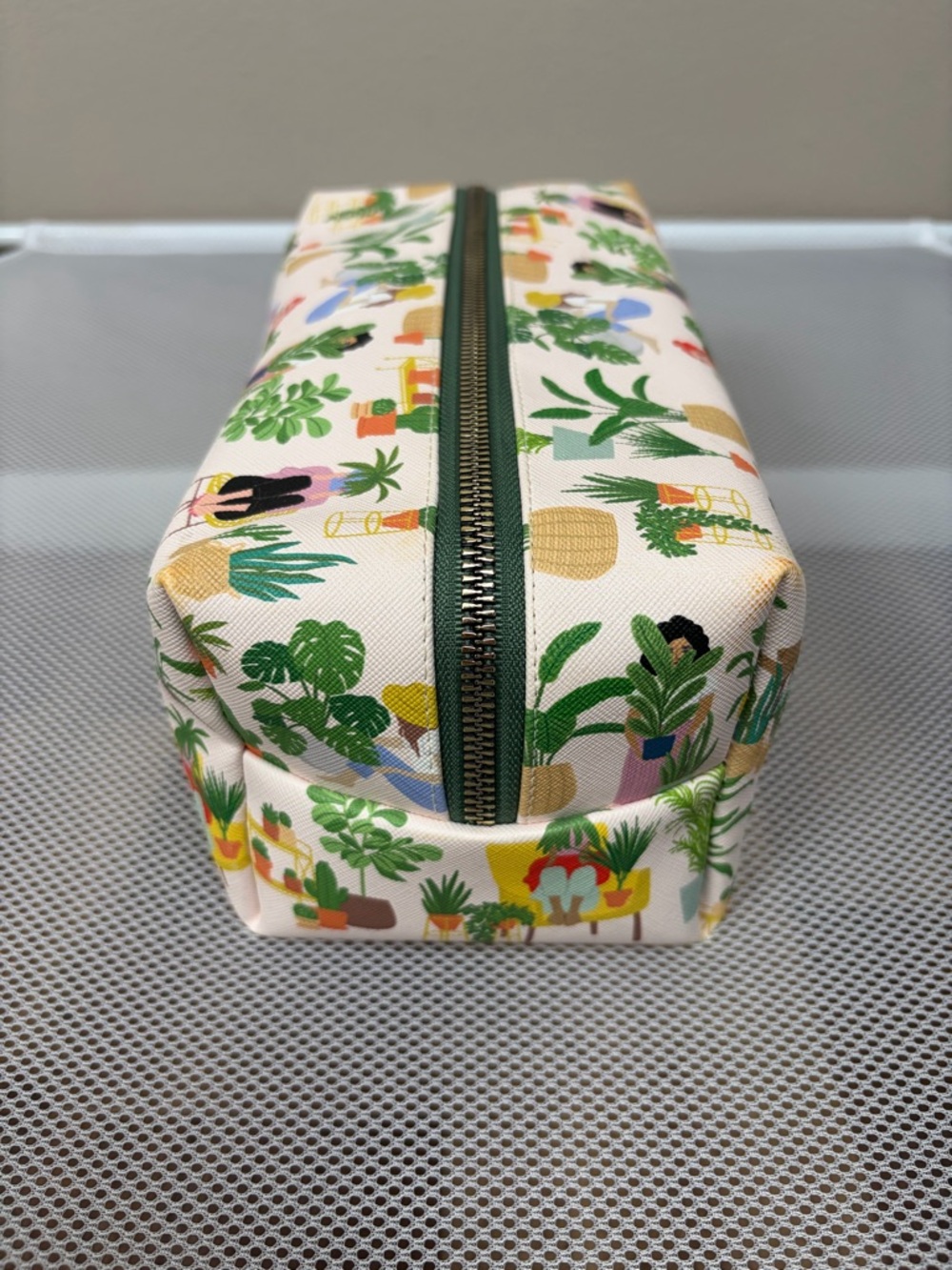 OCS Designs Crazy Plant Lady Toiletry Bag Makeup Case Large Cosmetic Pouch EUC - Picture 2 of 14